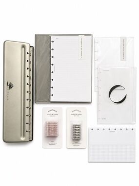 Cloth & Paper Disc Planner Bundle Vegan Leather HP Mini Half Letter Levenger